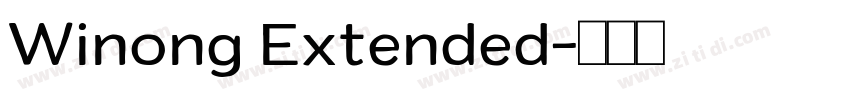 Winong Extended字体转换